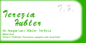 terezia hubler business card